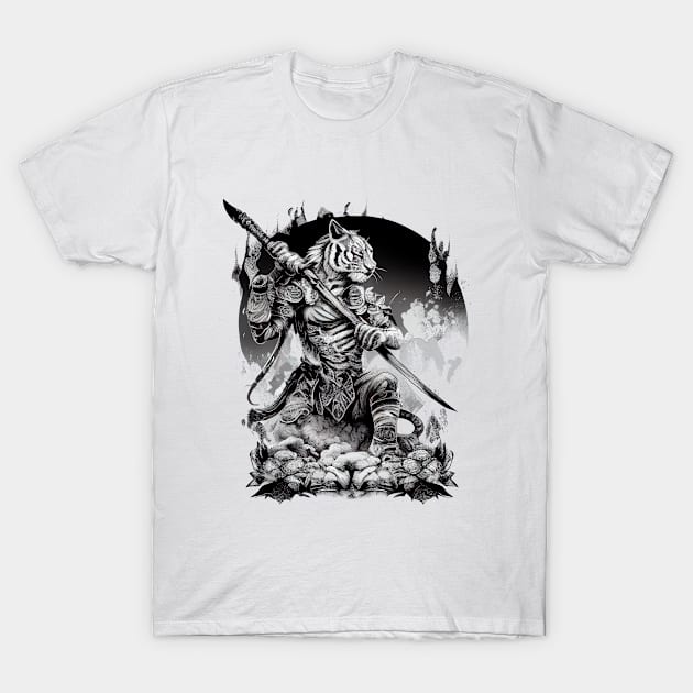Tiger Warrior T-Shirt by Cotetti